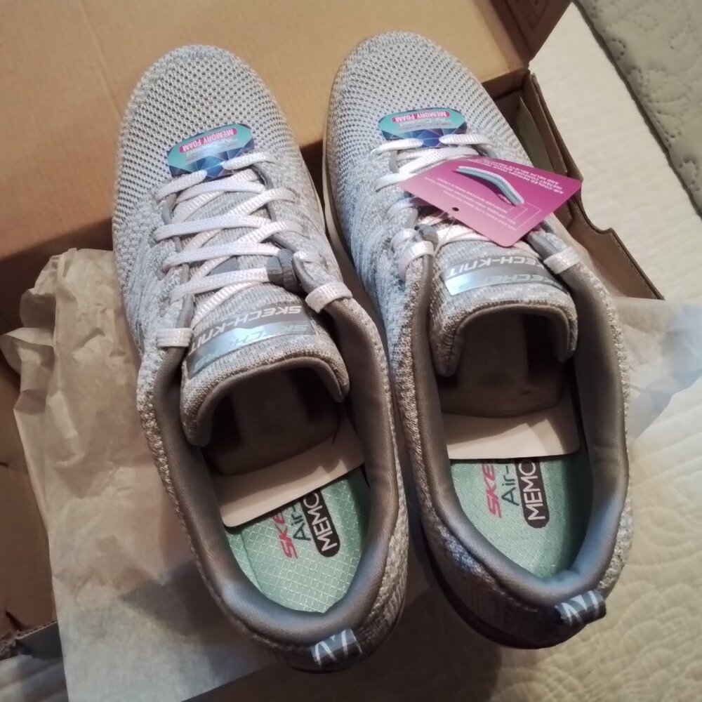 Skechers Flex Appeal 2.0 Grey womens 10 NIB